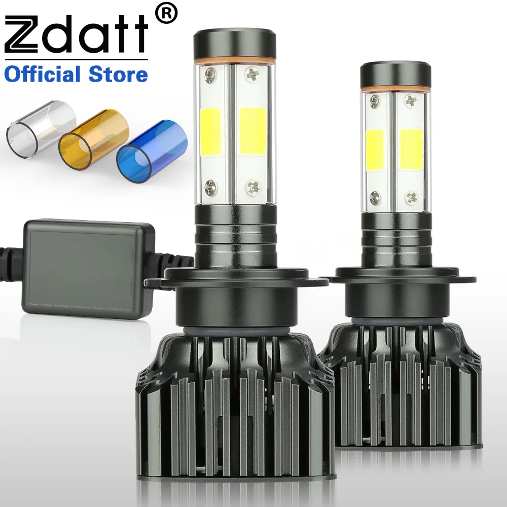 

Zdatt 12000LM 4 Sides H7 Led Canbus H4 H8 H9 H11 9005 HB3 9006 3000K 6000K 8000K 100W Headlight Lamp Car Light 12V Automobiles