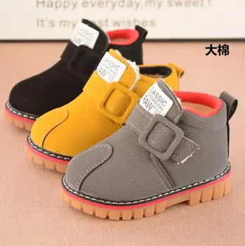 

2019 Baby Children Warm Boys Girls Martin Sneaker Snow Boots Kids Baby Casual Shoes kids boots Size 21-30