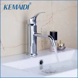 Kemaidi Ванная комната кран короткая смеситель ванна Хромированной Латуни Одной ручкой на бортике смеситель смесители