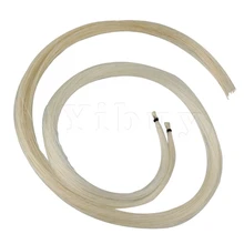 Yibuy белый 2 Hanks Профессиональный Скрипка Лук волос монгольский