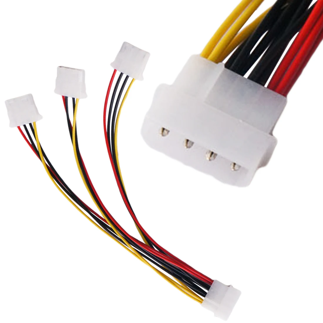 Высококачественные 4Pin IDE Кабели питания HY1578 4 Pin Molex Male к 3 портам Female разветвитель