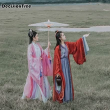 Китайский традиционный ханьфу для женщин китайские платья Феи танцевальный костюм hanfu платье одежда династии Тан древний