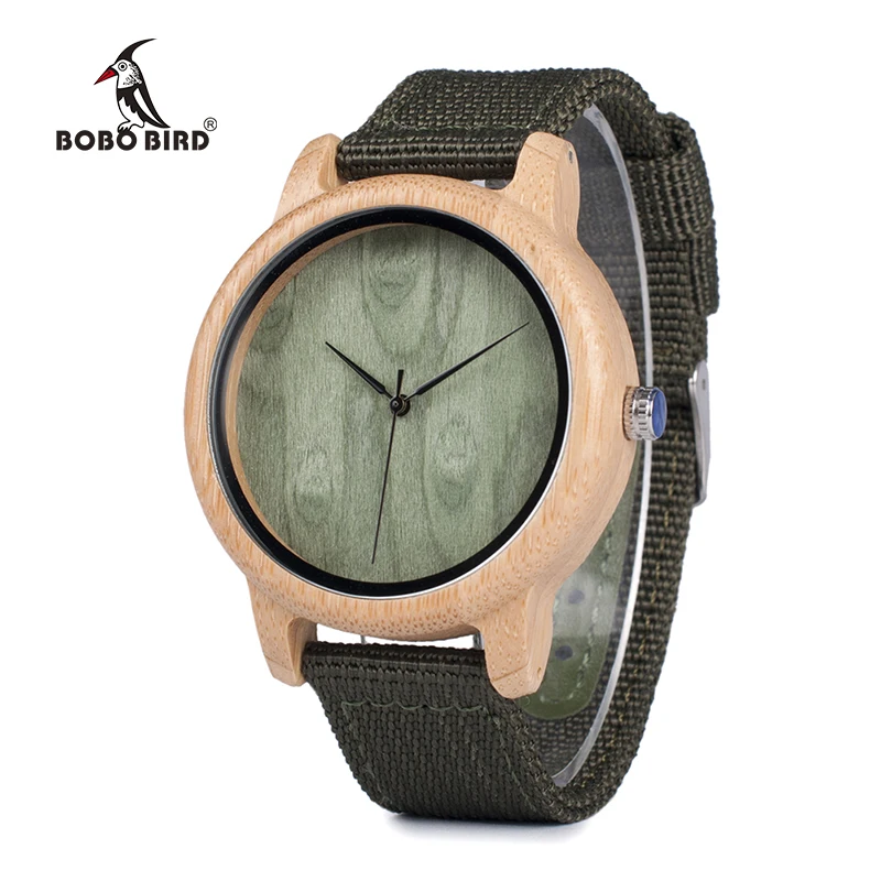 BOBO BIRD reloj mujer Бамбуковые мужские часы простые наручные рождественские подарки