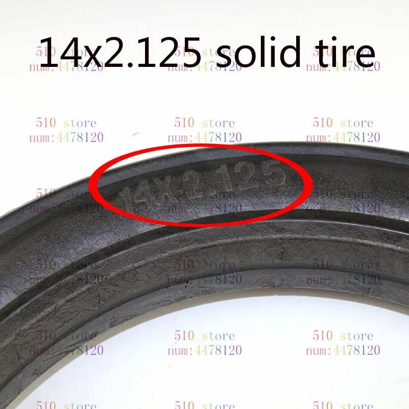 

good quality 14 X 2.125 solid Tire fits Many Gas Electric Scooters and e-Bike 14X2.125