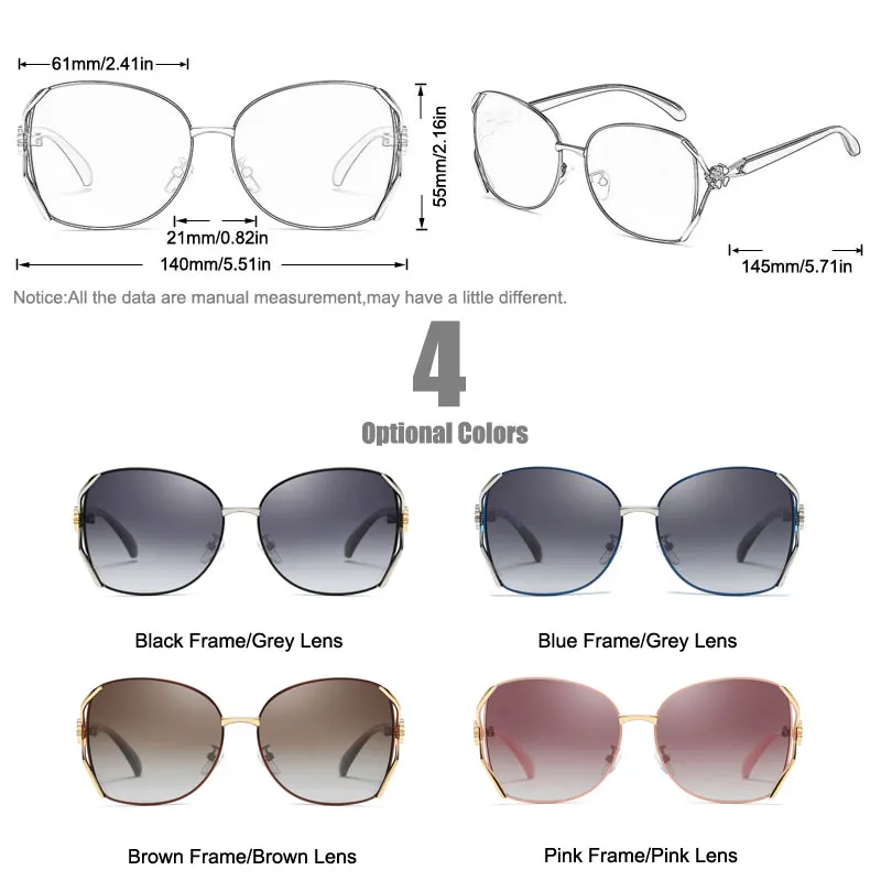 MYMARCH BRAND DESIGN Sunglasses Women 2019 Vintage Fashion Sun Glasses Polarized Gradient Lens Glasses UV400 Gafas De Sol M2065