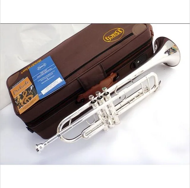 Senior French Bach Silver Plated Bach Trumpet LT 180S 43 Small Brass