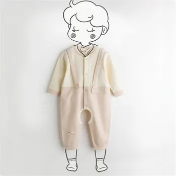 

Baby Clothes Organic Cotton Baby Boy Girl Romper Soft Comfortable Bow Rompers for Spring Autumn Baby Kids Pajamas