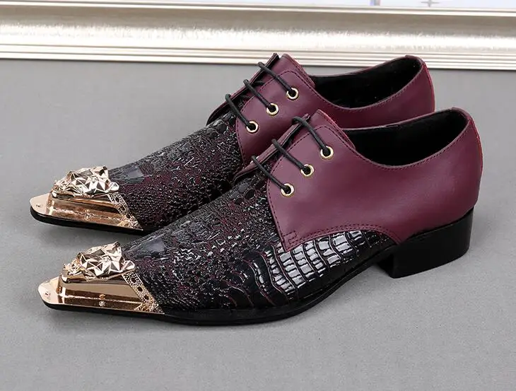 Г., новые стильные модные мужские туфли из натуральной кожи с металлическим носком золотистого цвета для вечеринки и свадьбы