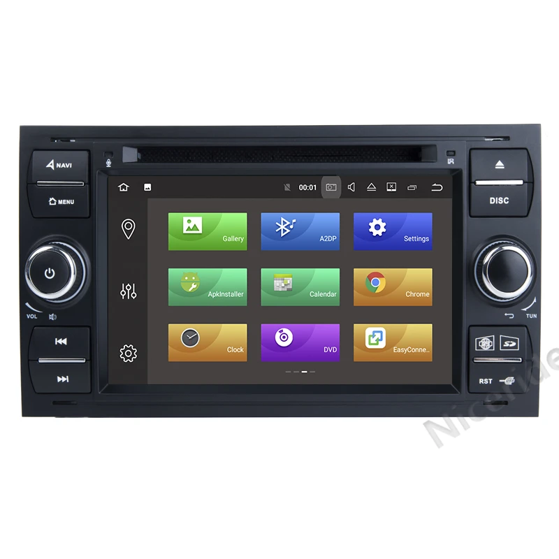 Best Android 8.0 Car Multimedia Player GPS Autoradio 2 Din 7 Inch For Ford/Mondeo/Focus/Transit/C-MAX/S-MAX/Fiesta 4GB RAM Radio PC 1