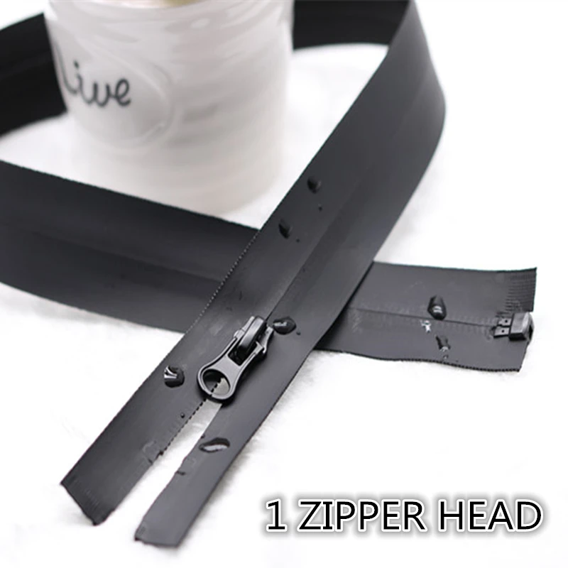 1PCS NO.5 Black zipper waterproof nylon reverse pocket zipper clothes