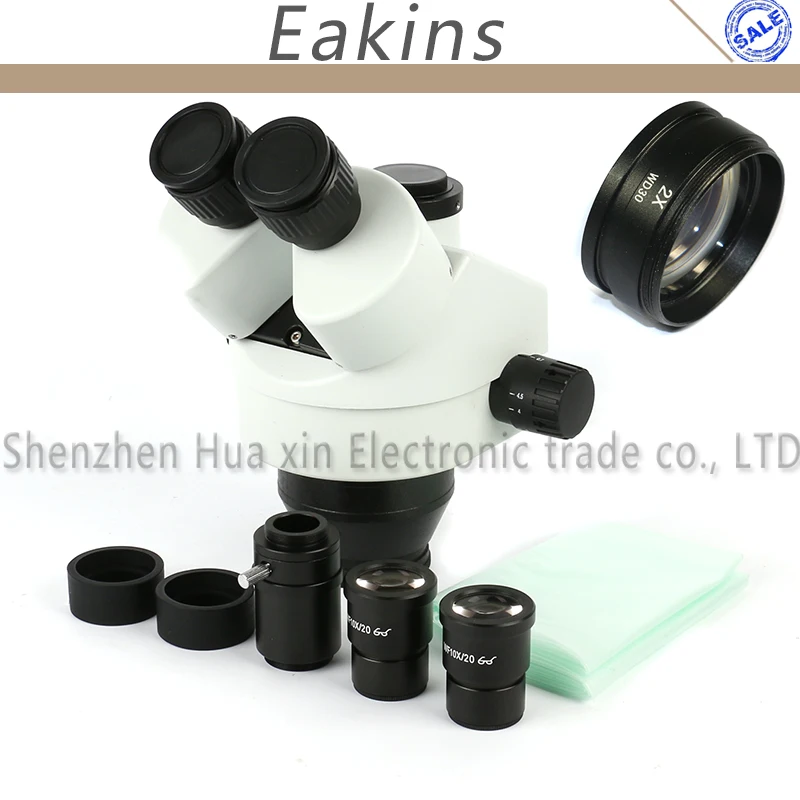 Trinocular Stereo Microscope Head Industrial microscope 7-90X Continuous zoom Magnification For phone motherboard repair Trinocular Stereo Microscope Head Industrial microscope 7-90X Continuous zoom Magnification For phone motherboard repair