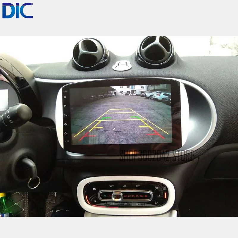 Excellent DLC Android system navigation car player GPS auto video 9 inch support can bus steering control audio For Benz smart 2009-2016 5
