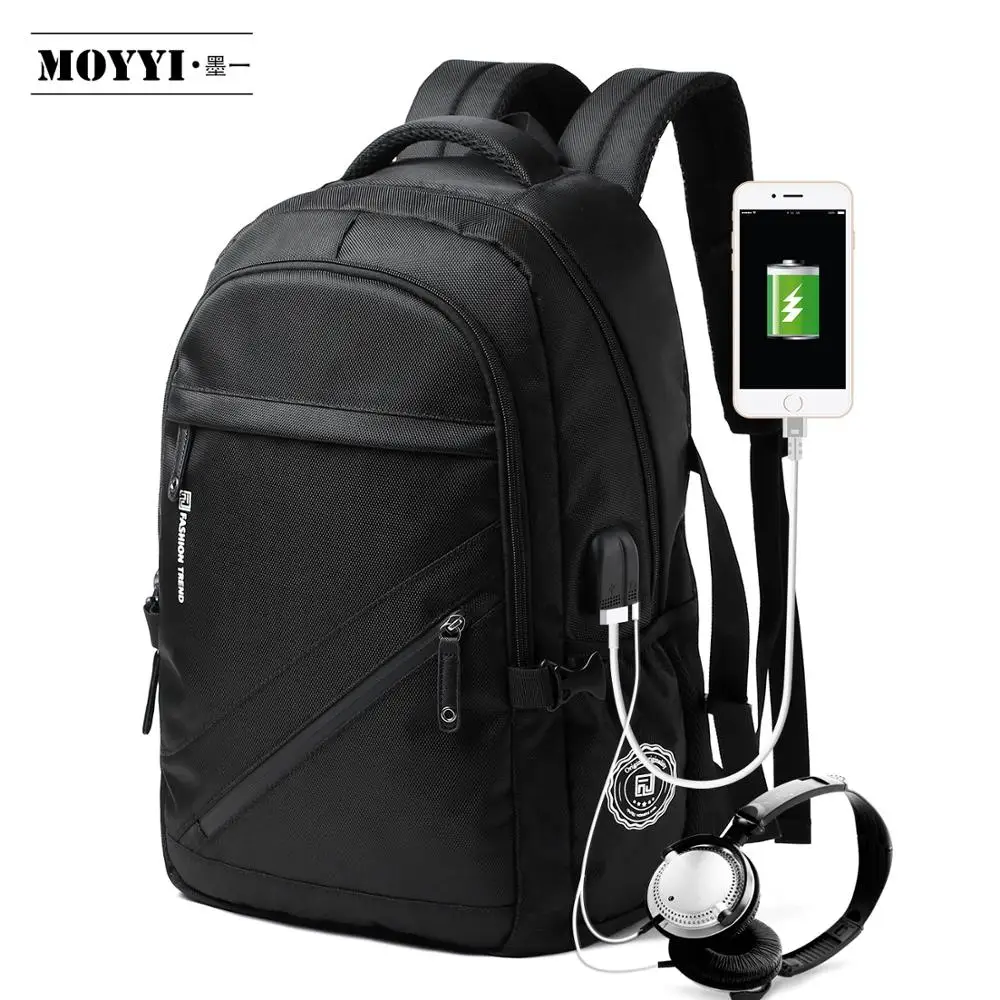 

MOYYI Large Capacity Backpacks School Fashion Waterproof Resistant Backpack Multi-layer for 15.6 Laptop Storage Book Bag
