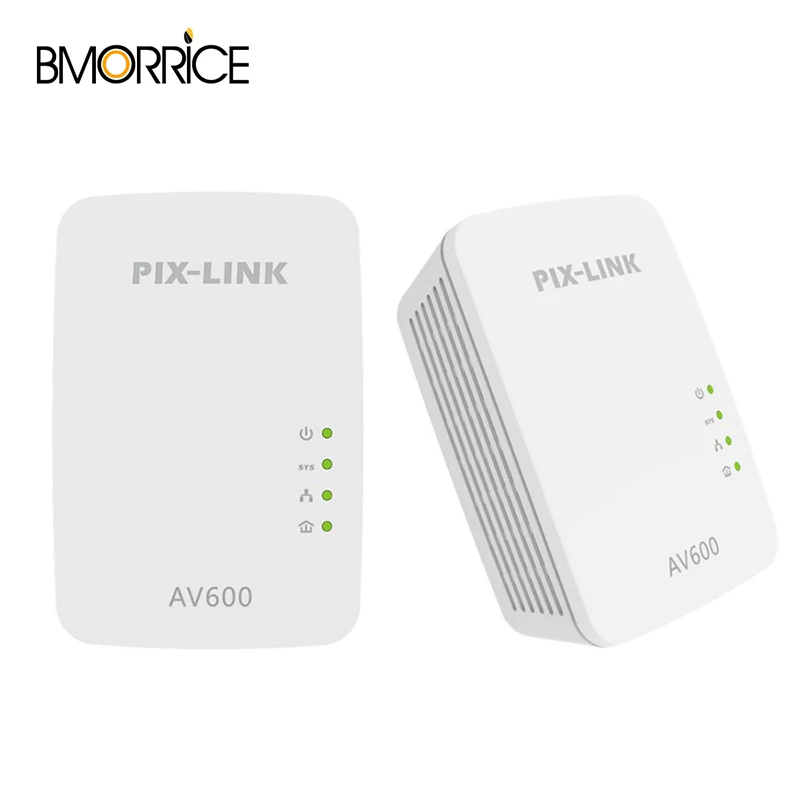 Pix-Link для LV-PL01A AV600 power line Ethernet Homeplug Adapter-Plug & механизм экономии Nano power line Adapter 1 пара