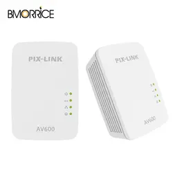 Pix-Link для LV-PL01A AV600 power line Ethernet Homeplug Adapter-Plug & механизм экономии Nano power line Adapter 1 пара