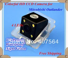 Завод продажи, HD CCD с 4 светодиодами заднего вида Reverse Резервное копирование Камера для Mitsubishi Outlander