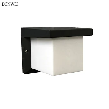 

12W Outdoor Lighting Modern Waterproof Wall Light LED Wall Sconce Square Aluminum Light Fixture for Courtyard Garden Porch light