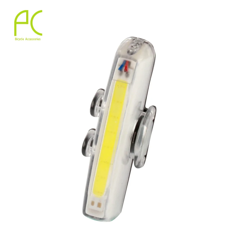 

PCycling Bicycle Light Waterproof COB Chip LED USB Recharging Night Safety Lamp 6 Modes Front Light Rear Taillight Warning Light