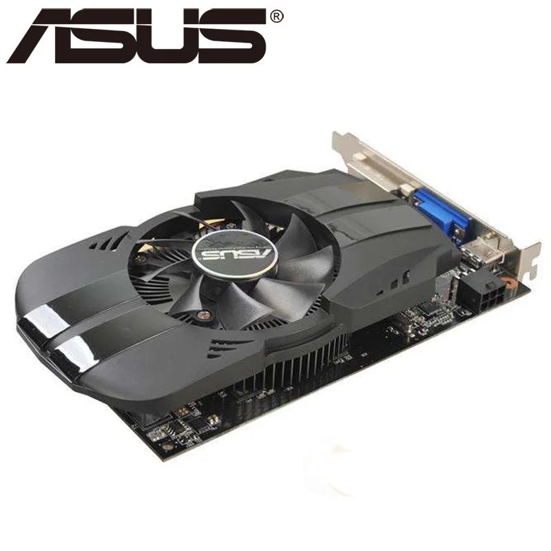 Видеокарта ASUS GTX650 оригинал 2 Гб 128 бит GDDR5 графические карты для nVIDIA Geforce GTX 650 Hdmi Dvi