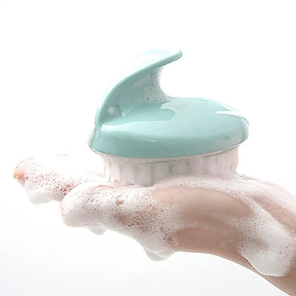 

Shampoo Massage Brush Soft Silicone Scalp Treatment Comb Detachable Bath Supply