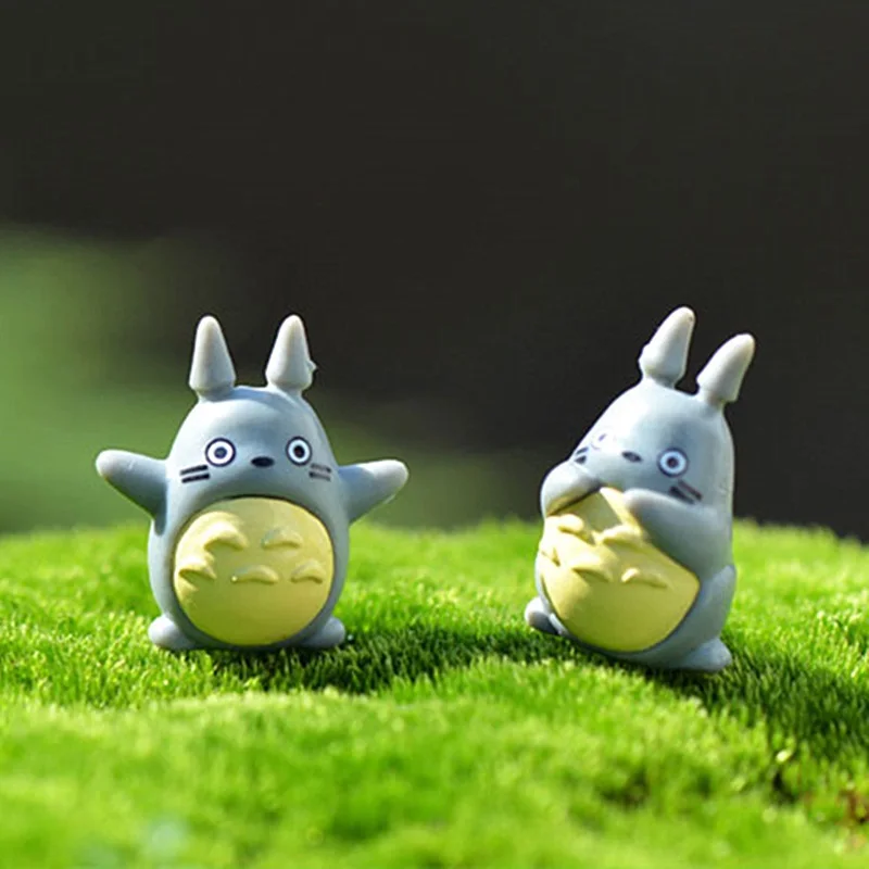 

2Pcs Nice Mini Totoro Fairy Garden Miniatures Terrariums Craft For Garden Home Decoration Handmade DIY Accessories