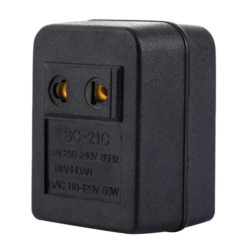 

New 50W US AC Power Charger Converter 220V To 110V Voltage Adapter Power Change Converter Adapter For Travel US Plug