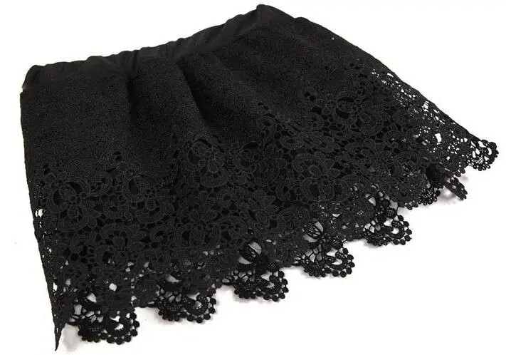 32 см в ширину Элегантная черная хлопковая кружевная лента с вышивкой ткань 3D отделка воротника Швейные DIY кисточка женское платье ткань свадебного декора
