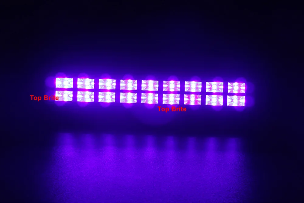 10 шт светодиодный промывная настенная лампа фиолетовый dmx-панель 18X3 W УФ Цвет вечерние Disco Клубные огни для пейзажной сценическое освещение