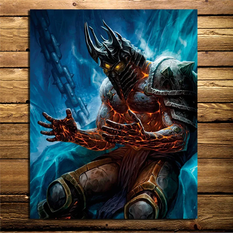 

World Of Warcrafts Lich King Canvas Painting Prints Living Room Home Decor Artwork Modern Wall Art Oil Painting Posters Pictures