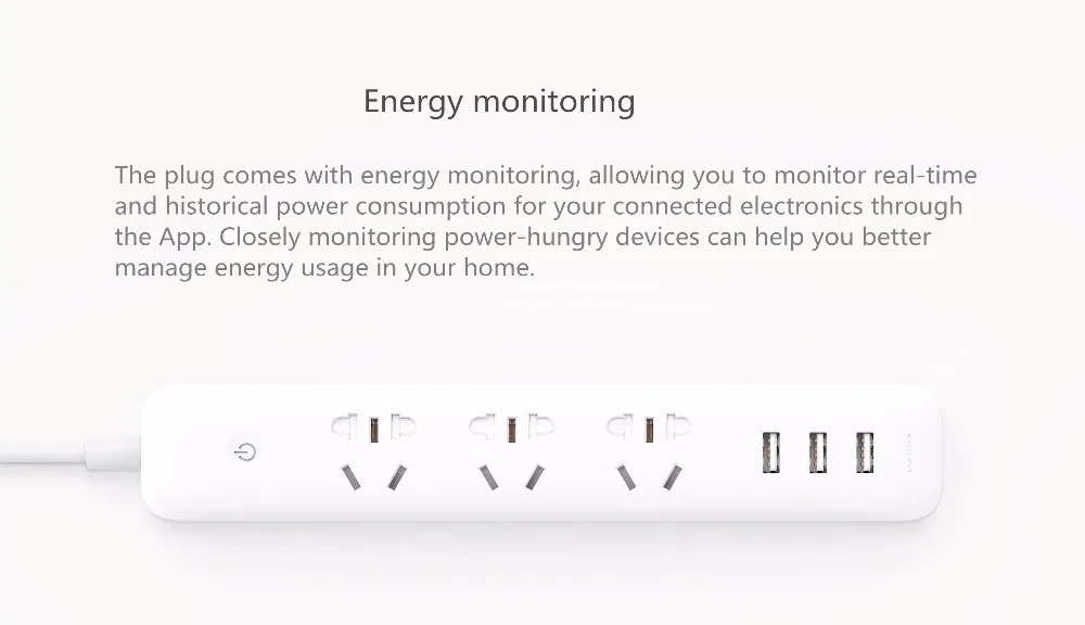 Original Xiaomi Qingmi Smart Home Power Strip 35 Ports 3 USB Fast Charging5 Jacks Extension Socket Plug WiFi Mijia APP Remote (13)