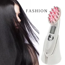 Новейшая расческа против выпадения волос, радиочастотный EMS, светодиодный фотонный лазер для стимуляции роста волос, щетка для восстановления кожи головы, массажер для волос