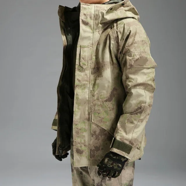 Зимняя мужская куртка G8 3 в 1, куртка для альпинизма, кемпинга, охоты, флисовая одежда, тактическая водонепроницаемая куртка+ подкладка - Цвет: ruins