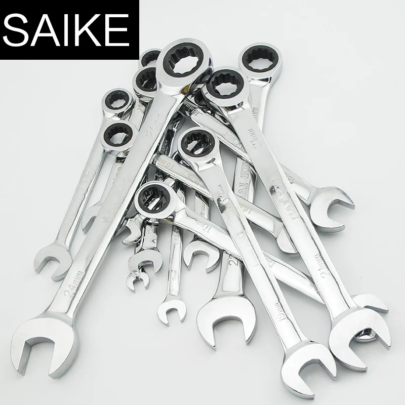 

Ratchet Combination Metric Wrench Spanners Torque Universal Wrenches A Set of Key for Car Repair Hand Tool