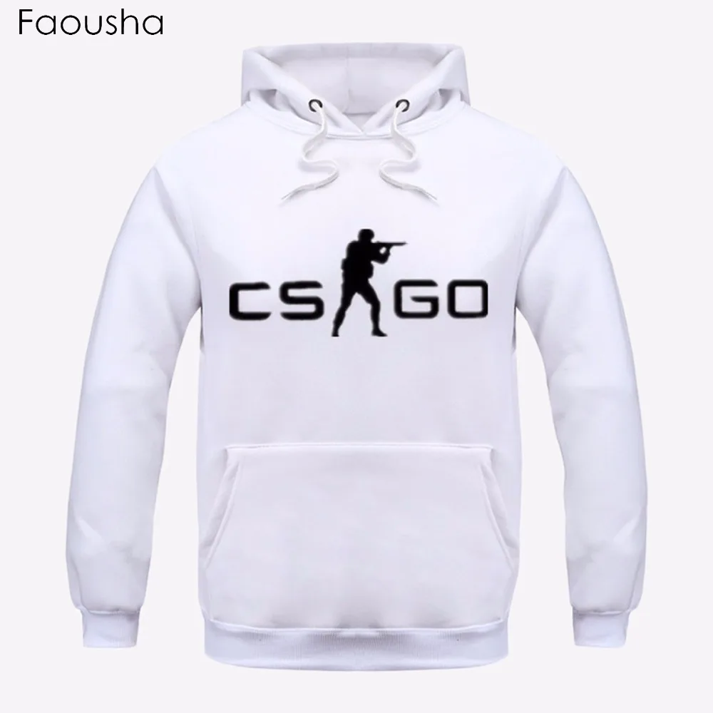 

Faousha 2018 Men's New Arrival CS GO Print 5 colors Hoodies Man Good Design HOT SALES Sweatshirts Size S-XXL