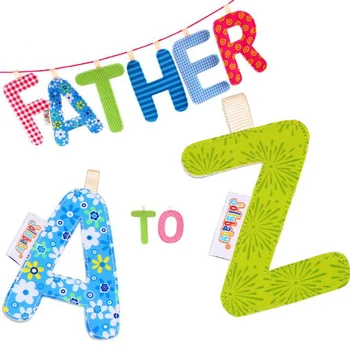 

A To Z Letters Early Learning Education Toys For Baby Bed Stroller Multifunction Letter Cloth Books Molar Cards