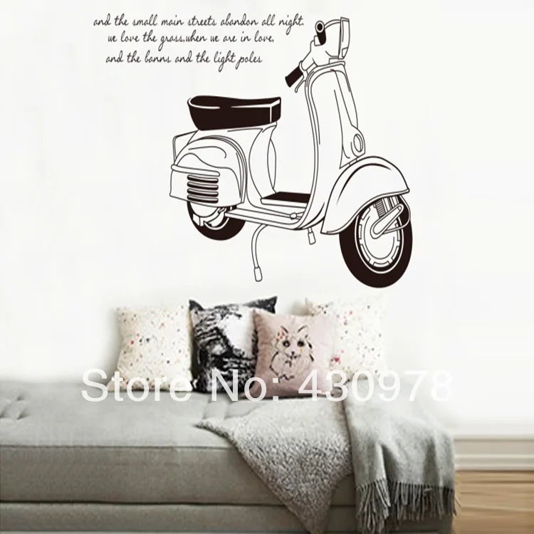 qz1029 free shipping 1pcs vespa motorcycle roman holiday elegant