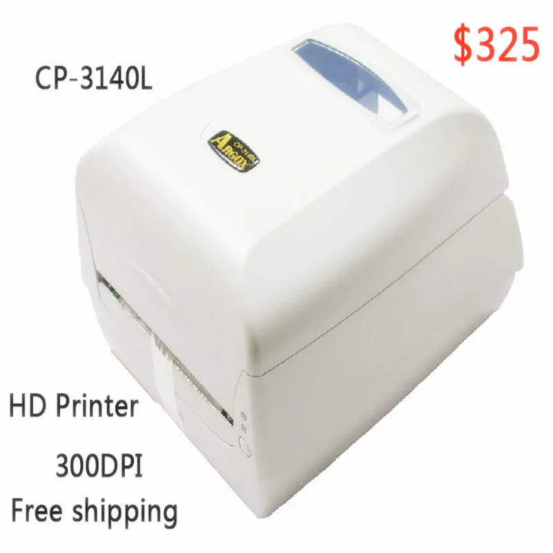 Argox thermal label printer CP-3140L 300dpi Barcode sticker printer working for Jewelry label clothing tag PET/PVC label machine