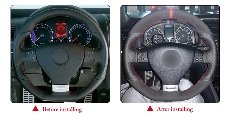 for Volkswagen MK5 steering wheel cover