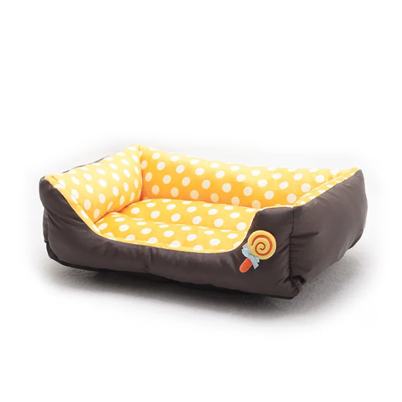Мягкая кровать для домашних животных, кошек, собак, ярких цветов, для маленьких собак, моющаяся, для щенков, питомцев, чихуахуа, Йоркцев, одеяло, коврик, диван, товары для домашних животных - Цвет: Orange
