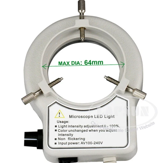 Матовый кольцевой светильник SMT SMD с 56 светодиодный 6400K регулируемый источник