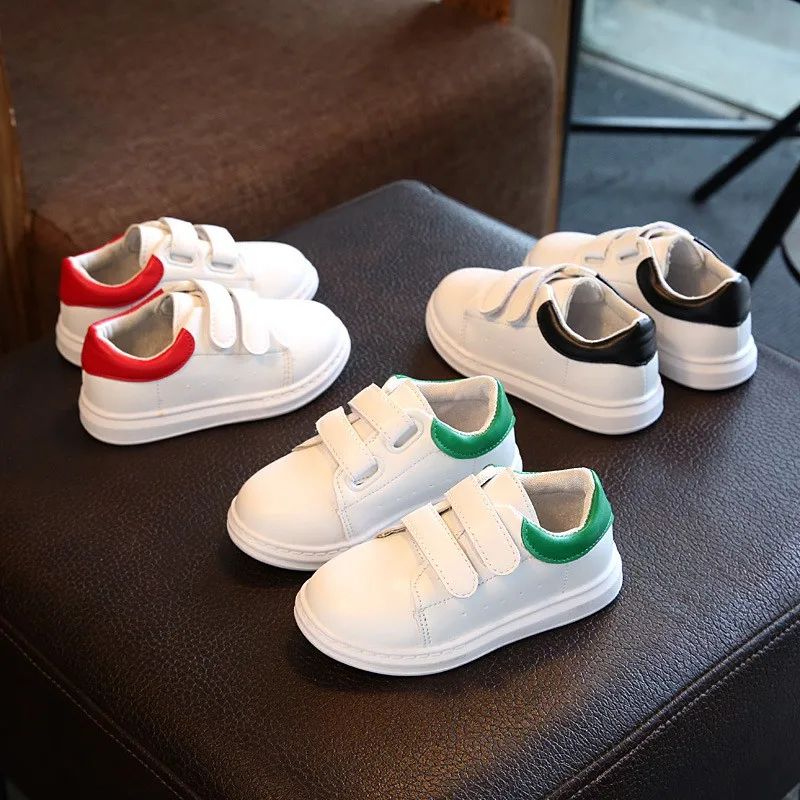 

Pure white new brand shoes children breathable rubber casual baby girls boys sneakers fashion able cool kids toddlers shoes