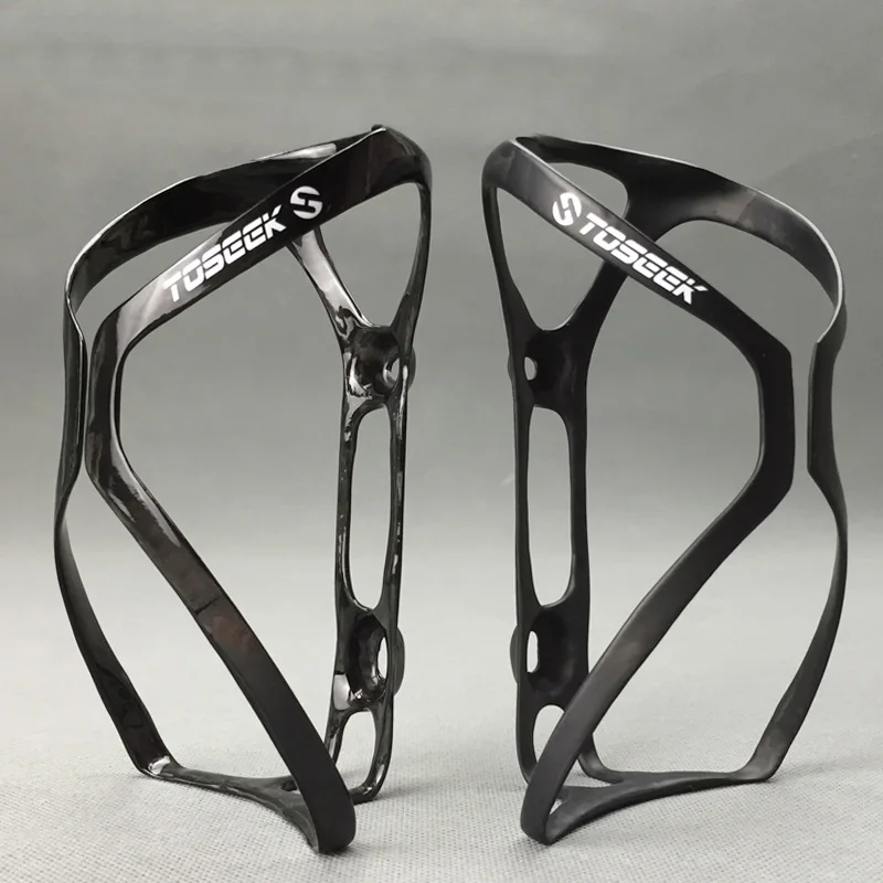 

UD Matte Glossy Black TOSEEK Carbon Water Cage Bottle Bicycle Cycling Bike Cage Bottle Holder 2PCS/LOT
