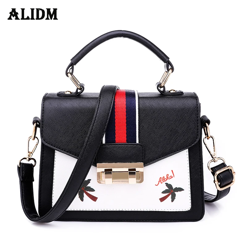 

Fashion Embroidery Leather Women Messenger Bag Lock Crossbody Bags Women Designer Handbags High Quality Ladies Shoulder Bag Sac