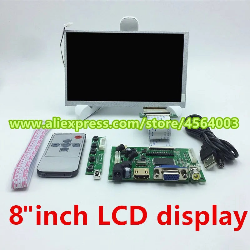 Плата ЖК драйвера для Raspberry pi 8 дюймовый дисплей с 60 контактным TTL экраном