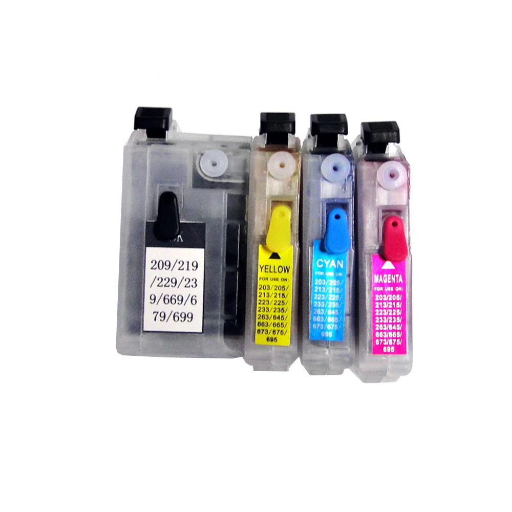 YOTAT Full ink refillable ink cartridge LC679 LC675 for Brother MFC