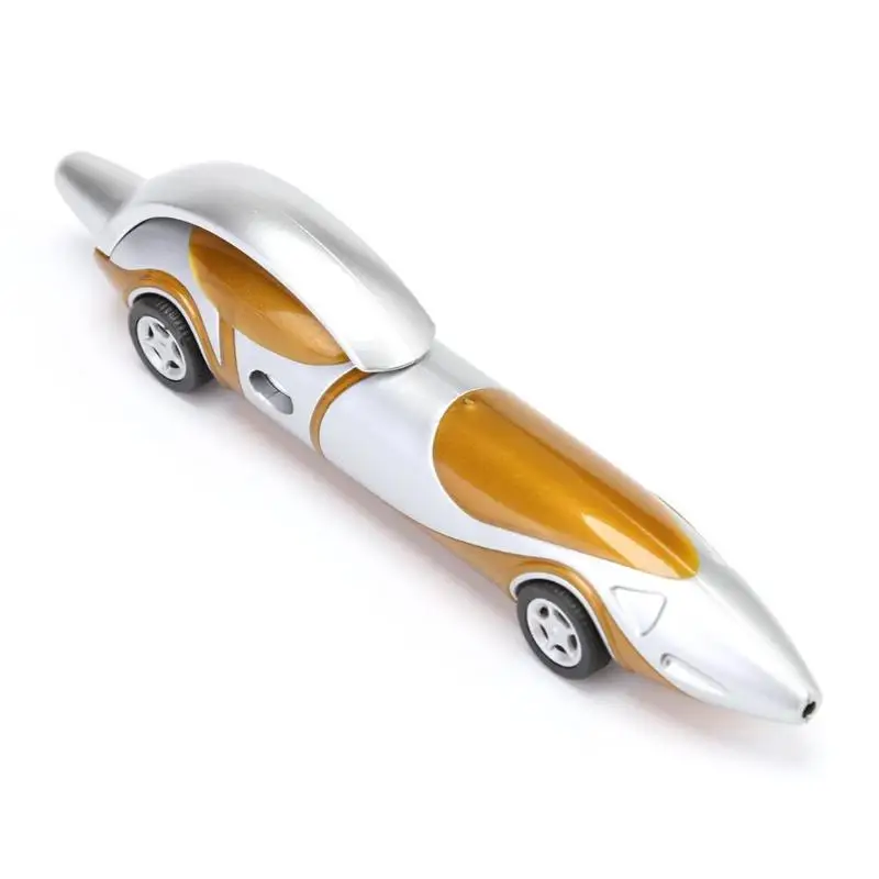 Милая Автомобильная шариковая ручка в форме цветка, креативная шариковая ручка, детский канцелярский призовой Забавный детский спортивный автомобиль, стильные шариковые ручки, игрушки, подарки - Цвет: Цвет: желтый