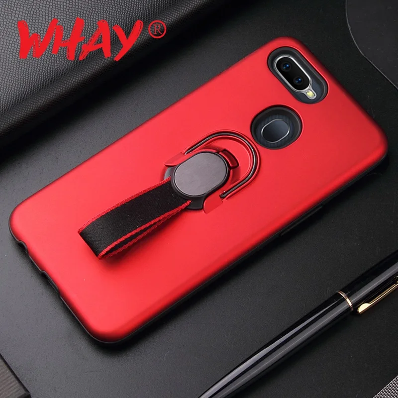 Ring Holder Case For OPPO F9 Pro F5 F7 Coque Silicone Magnetic Phone Back R9S A73 A79 A3S R17 Realme 2 Cover | Мобильные телефоны и