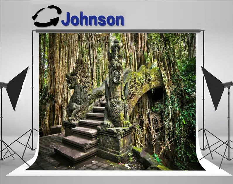 jungle bridge monkey forest sanctuary ubud bali theme