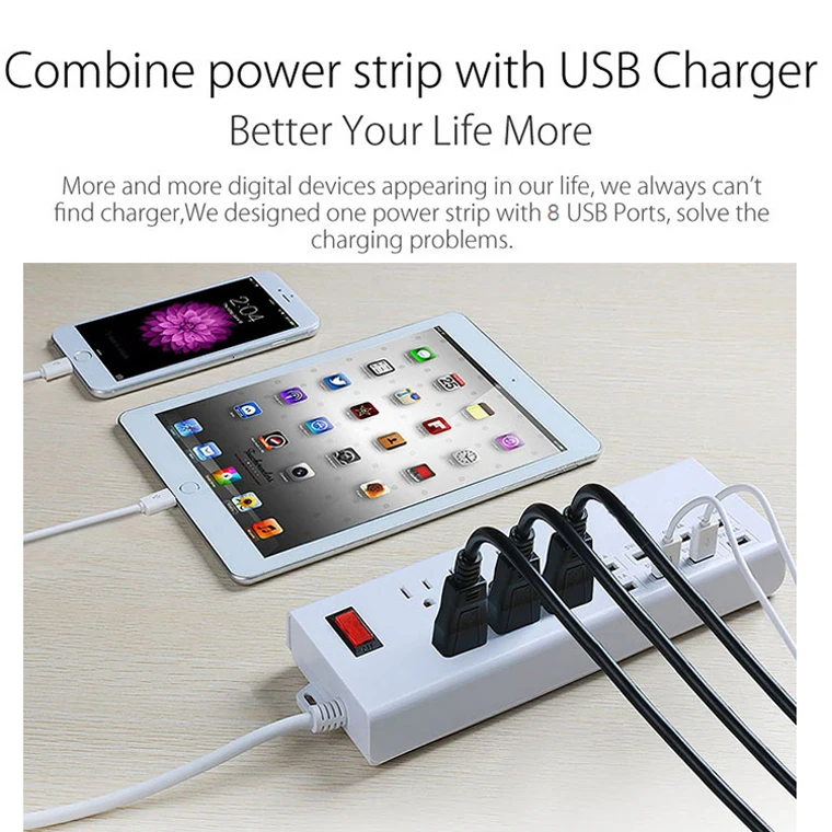 extension socket with USB
