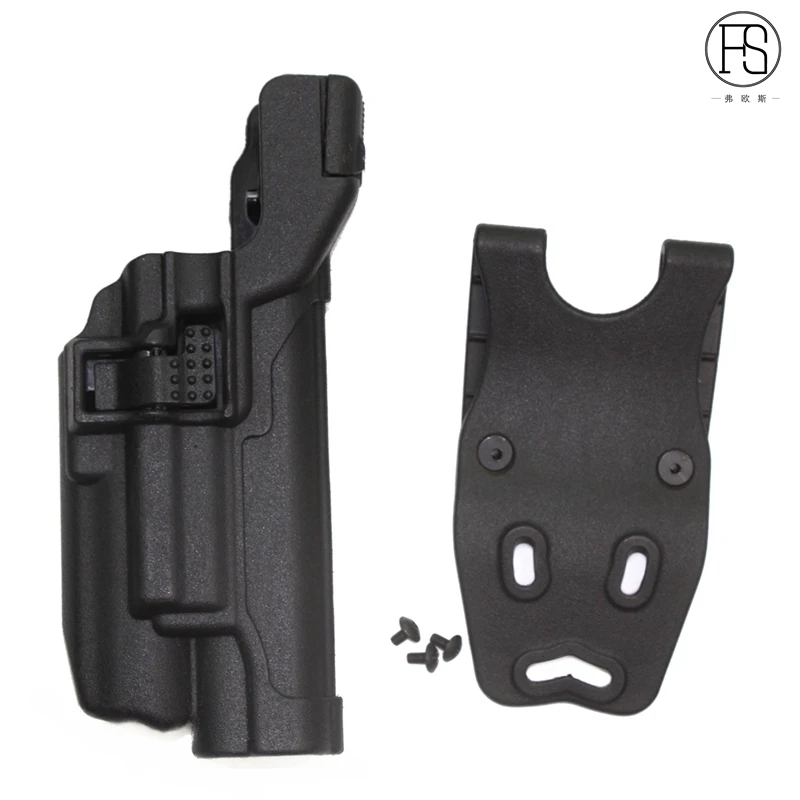 LV3-Belt-Gun-Holster-Flashlight-Bearing-Tactical-Holster-Right-Hand-Duty-Platform-Railed-for-Colt-1911